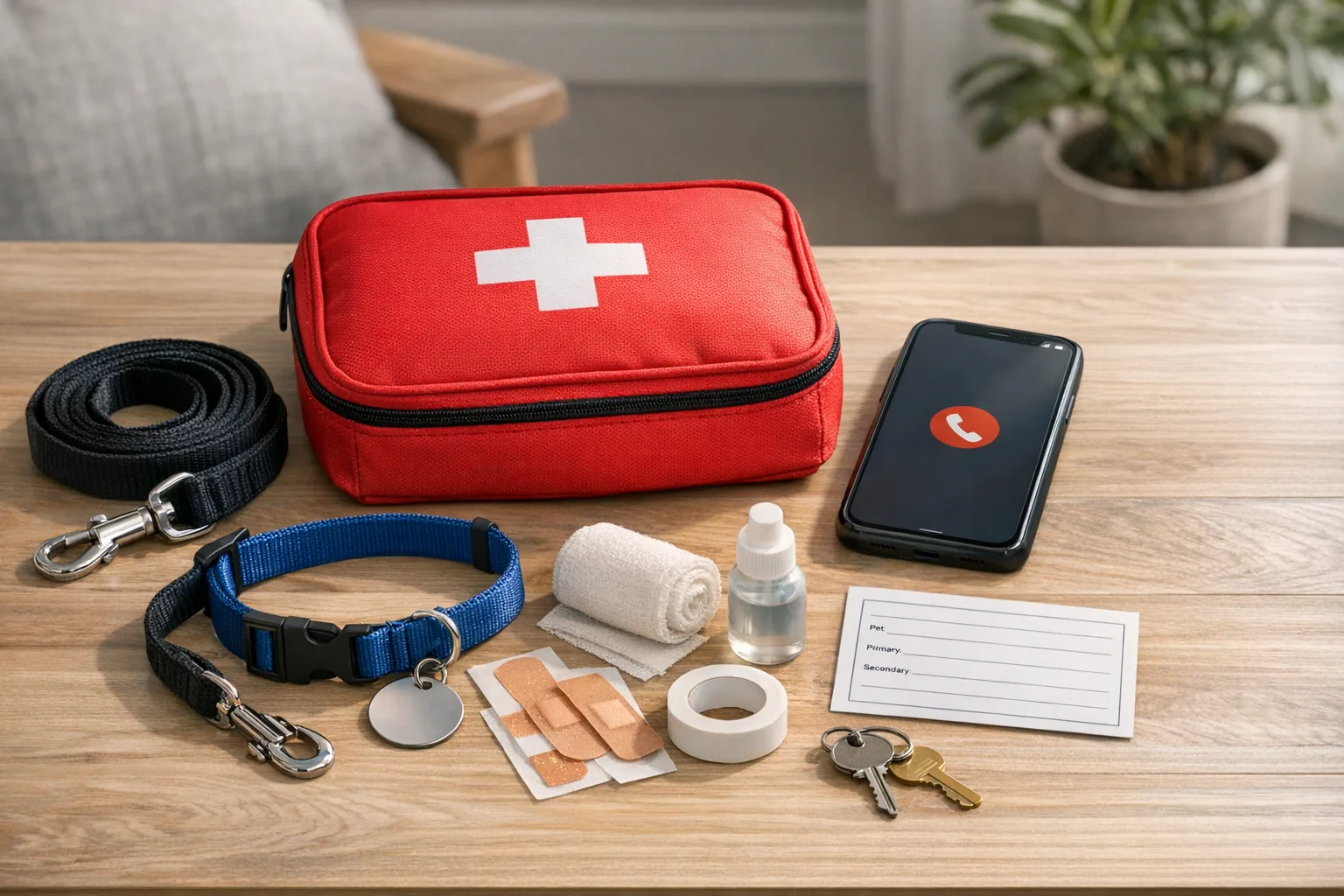 Pet Care Manager Emergency Card